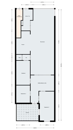 Floorplan - Antwerpsestraatweg 108, 4615 AV Bergen op Zoom